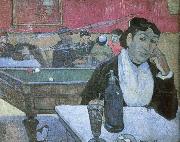 Paul Gauguin Dans  un cafe a Arles depicts the same cafe Van Gogh painted oil painting reproduction